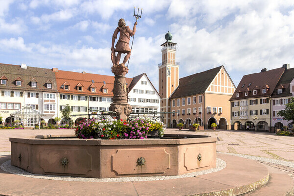 Blick auf das Freudenst�dter Rathaus Bildnachweis: �Freudenstadt Tourismus/Heike Butschkus